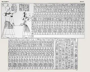 Abydos king list 1869