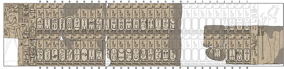 Saqqara King List king list