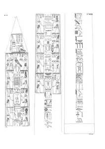 Karnak obelisk E East face