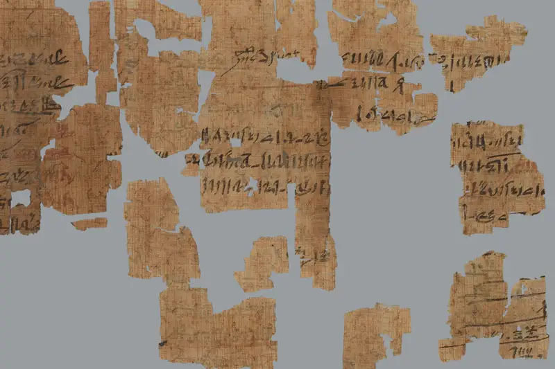 The other side of the papyrus